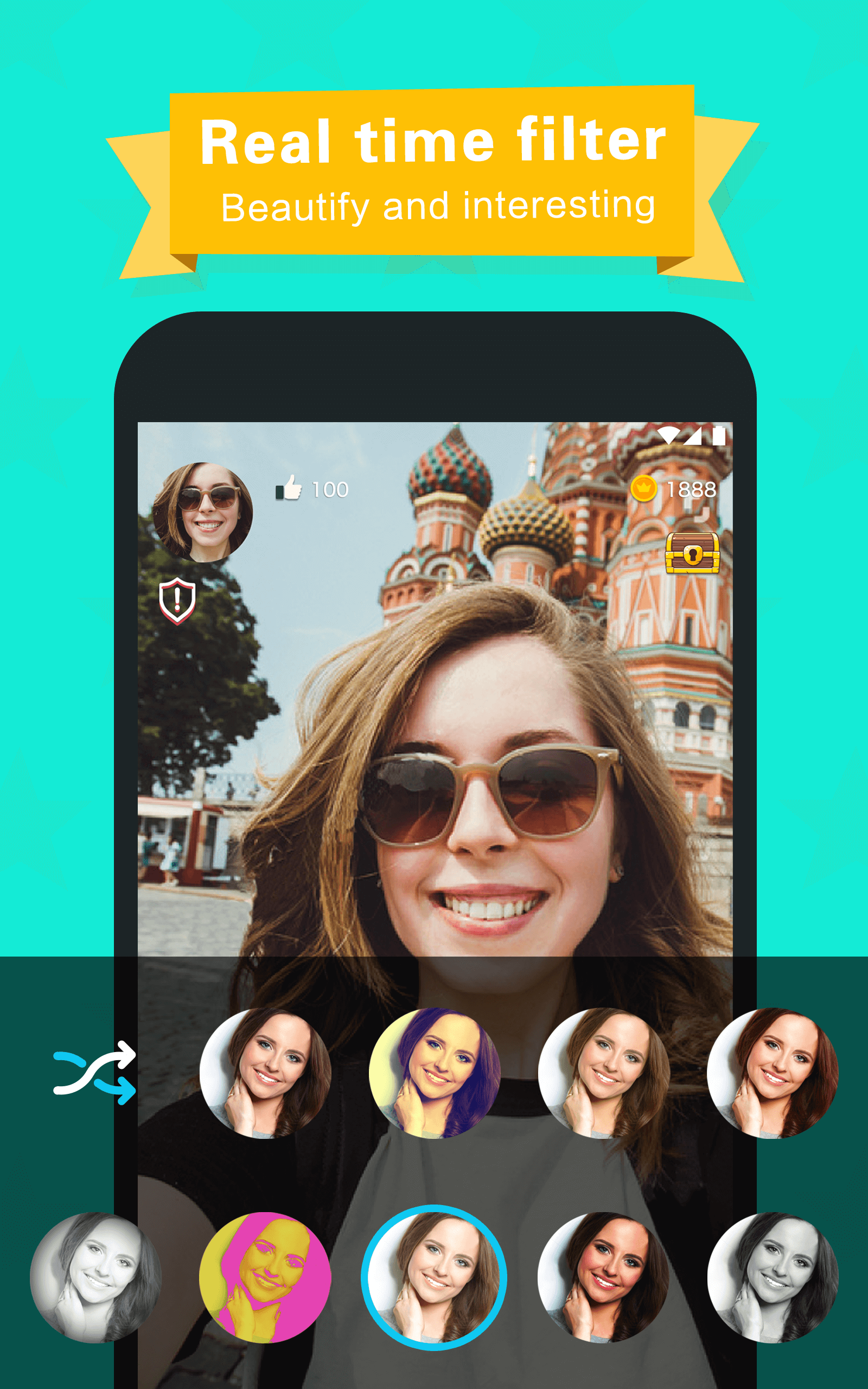 Real-time filters — Beautiful and interesting